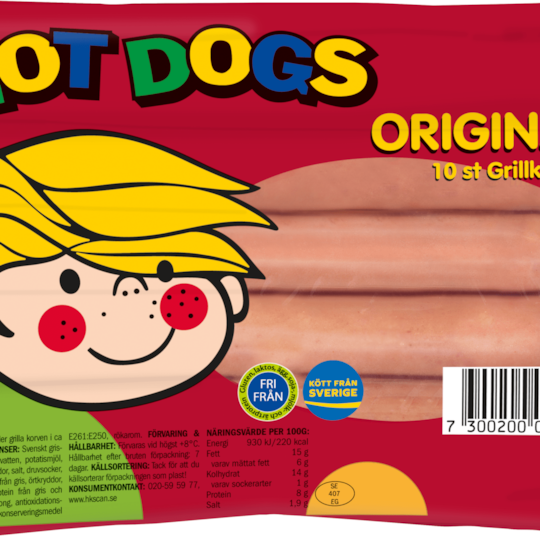 Hot dogs 500g